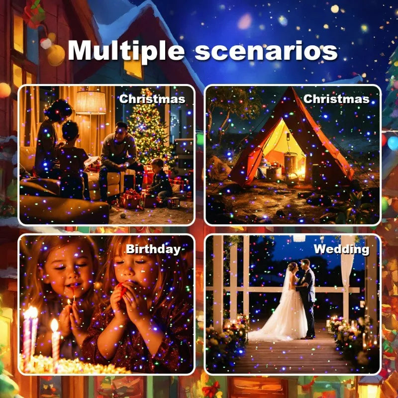 Firefly Laser Projection Light with Remote Control Outdoor Waterproof for Scenic Spots Courtyards Lawns Party Decoration Lights