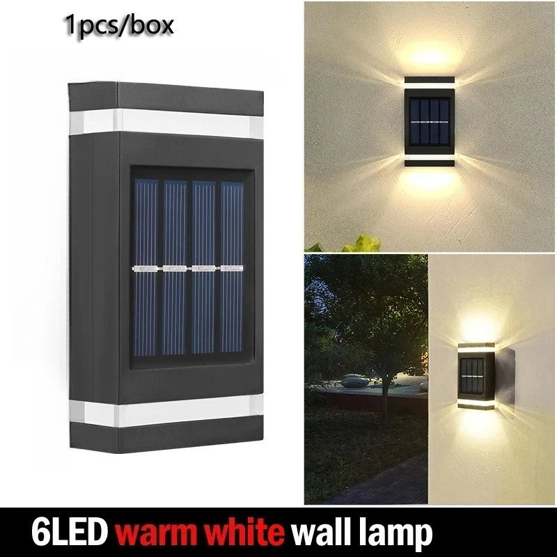 Wall Solar Light Waterproof Garden Solar LED Light for Outdoor Lighting Street Lamp Home Balcony Porch Yard Decoration
