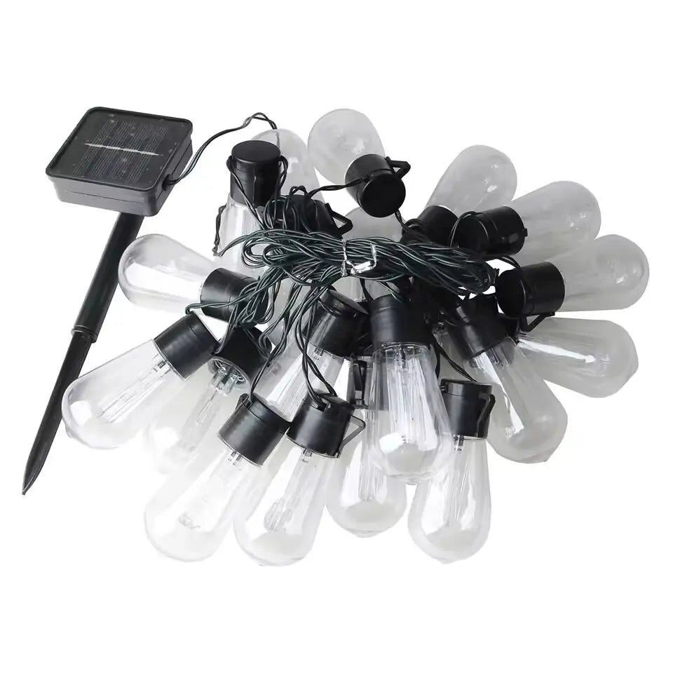 1PC Solar Bulbs String Lights,Outdoor Waterproof Fairy Lights,Garden,Terrace,Balcony,Camping,Party Retro Decoration Garden Lamps