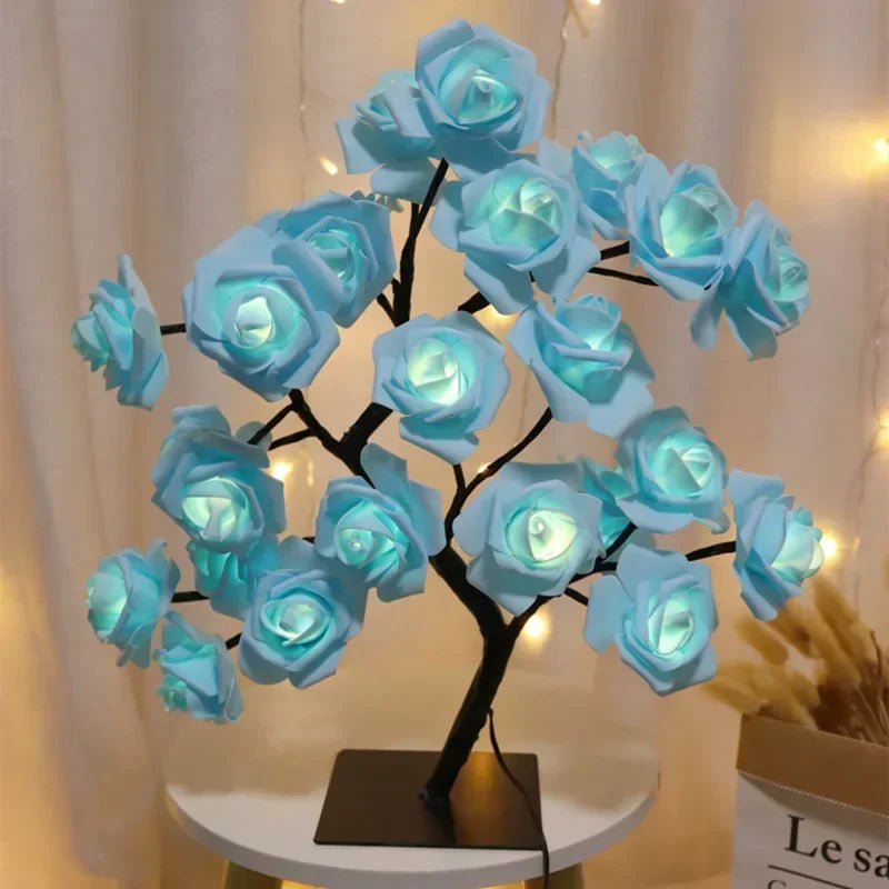 Rose Flower Tree USB Home Decoration Parties Wedding Bedroom Decor Room Decor Aesthetic Plants Home Decor Garden Decoration