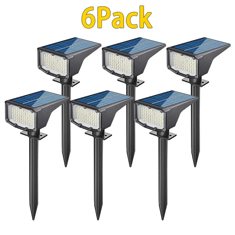 Solar Lights Outdoor Waterproof 56 LED 3 Lighting Modes Solar Powered Garden Yard Solar Lamp for Outside Landscape 8/6/4/2/1PCS