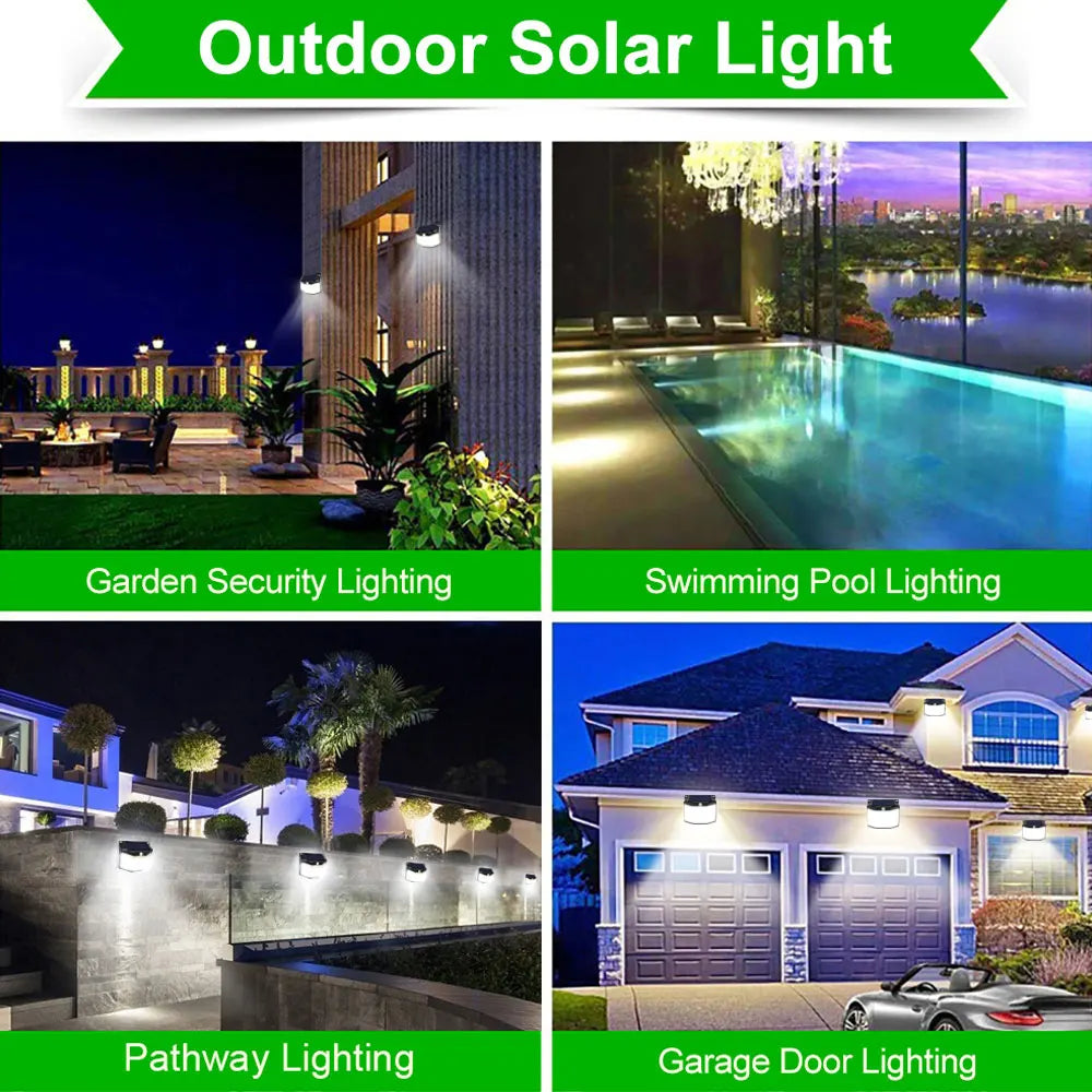 576LEDs Solar Powered Wall Lamp Outdoor Waterproof With 3 Working Modes Motion Sensor Spotlight for Garden Courtyard Decoration