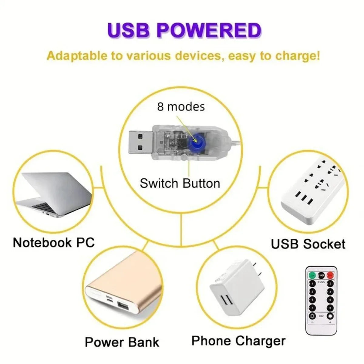 Waterproof String Light Solar Christmas Decorations 2M Led Waterfall Tree Fairy LampCamping Holiday Lights