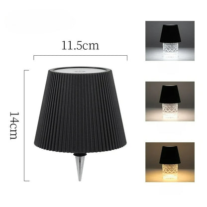 LED Table Lamps 3 Levels Dimmable Wireless Led Desk Lamp Touch Bedside Creative Ambient Light USB Rechargeable Bar Outdoor Decor