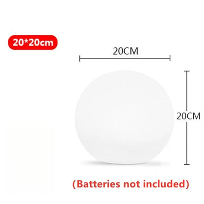 LED Ball Light Solar Lamp Outdoor Lawn Lamp Luminous Ball Pool Bedroom Table Party Garden Lighting Remote Control Waterproof