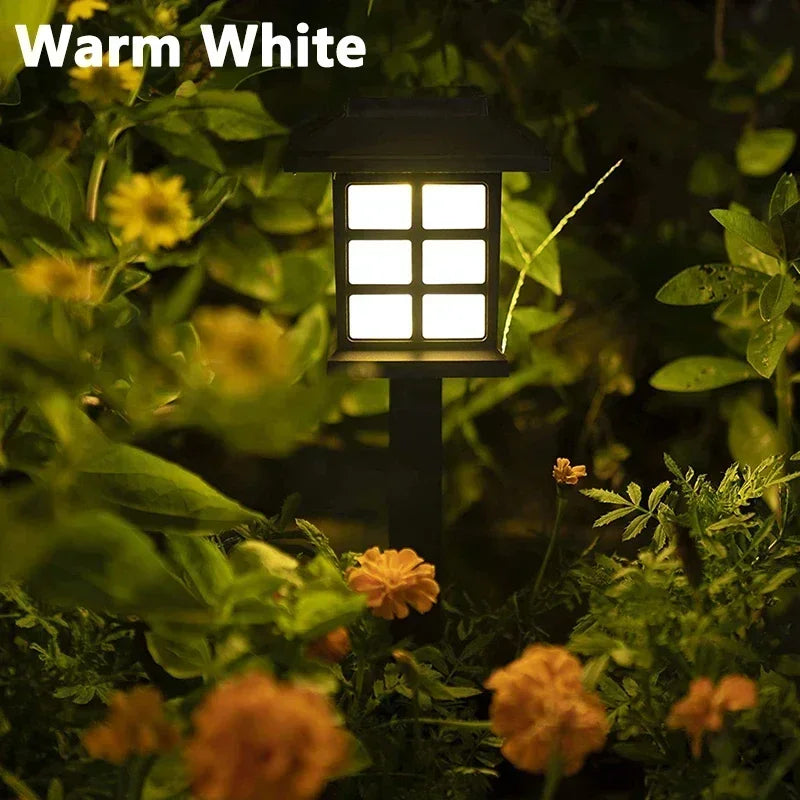 Solar Outdoor Light,6 Pack LED Walkway Lights Maintain 10 Hours of Lighting for Your Garden Landscape Path Yard Patio Driveway