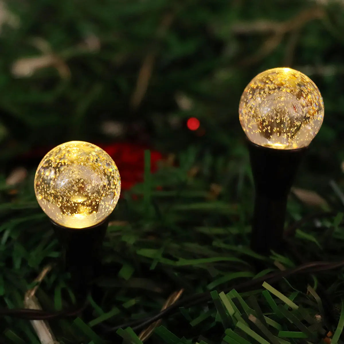 Solar Lights Outdoor Crystal ball Underground Lamp 8 Modes Spotlight Buried Solar Light for Home Garden Lawn Yard Decoration