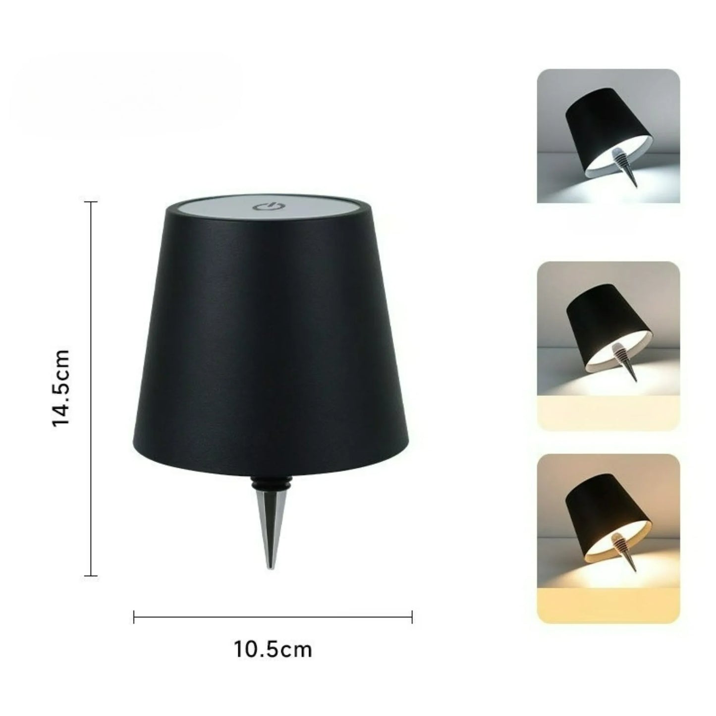 LED Table Lamps 3 Levels Dimmable Wireless Led Desk Lamp Touch Bedside Creative Ambient Light USB Rechargeable Bar Outdoor Decor