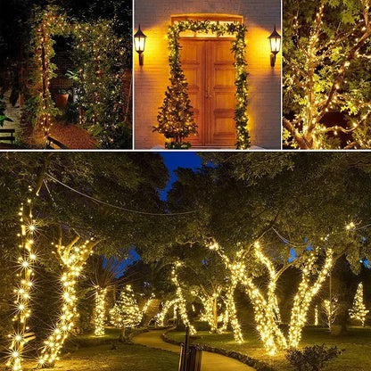 ED solar full sky star light string outdoor waterproof camping courtyard light holiday decoration light Party Home Decoration