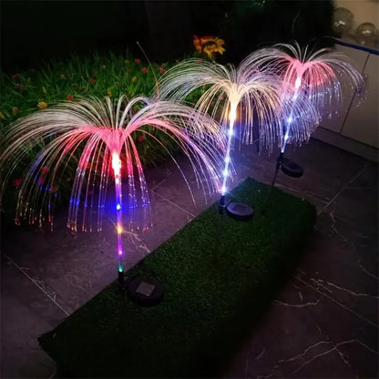 LED Solar Jellyfish Garden Lights Outdoor Waterproof Yard Balcony Pathway Lawn Wedding Party Decoration Solar Power Flowers Lamp
