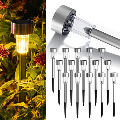 Outdoor Solar Lights Garden Lights Solar Powered Lamp Lantern Waterproof Landscape Lighting Pathway Yard Lawn Garden Decoration