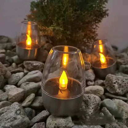 LED Candles Solar Light Flameless Rechargeable Night Light For Party Garden Decor Outdoor Waterproof Solar Candles Deco Lamps