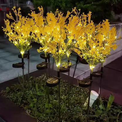 LED Solar Rapeseed Flower Garden Light Solar Lawn Plug in Light Lawn Light Yard Decoration Path Lighting Decor Solar Power Light