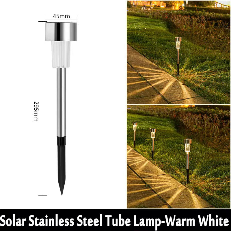 Outdoor Solar Lights Garden Lights Solar Powered Lamp Lantern Waterproof Landscape Lighting Pathway Yard Lawn Garden Decoration