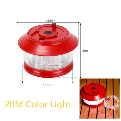 Outdoor Camping Light Star River Tape Measure Camping Atmosphere Light Waterproof Portable String Light Camping Tent Light