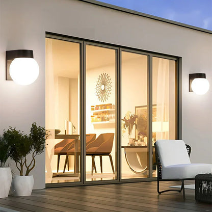 LED Outdoor Waterproof  PC Wall Lamp IP55 Wall Light Porch Garden Light Indoor Home Bedroom Living Room Decoration Lighting Lamp