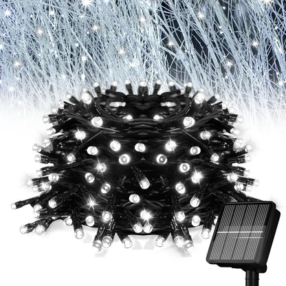 LED Solar String Lights 300/200 LED 8 Modes Solar Powered Xmas Outdoor Garden Lights Waterproof Starry Christmas Fairy Lights