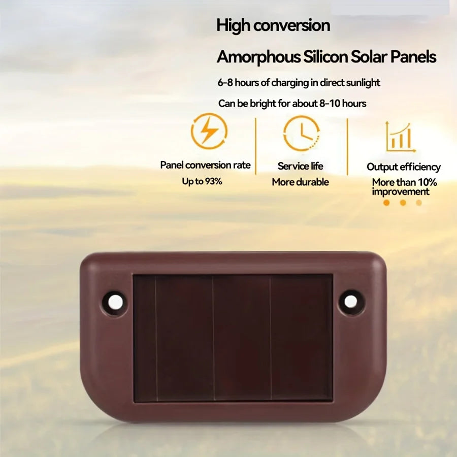 4PCs Of Solar Step Warm Light Railing Fence Lamp Outdoor Garden Light Stair Wall Decorative Control Waterproof For Parks Bridges