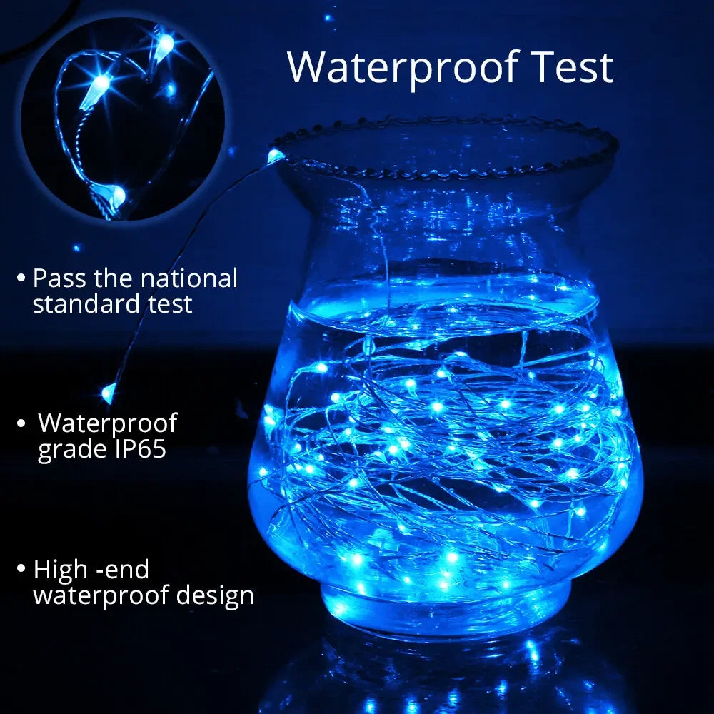 LED String Lights Copper Wire Fairy Lights Outdoor Waterproof USB Garland Lamp Christmas Wedding Party Decoration  String Lamp