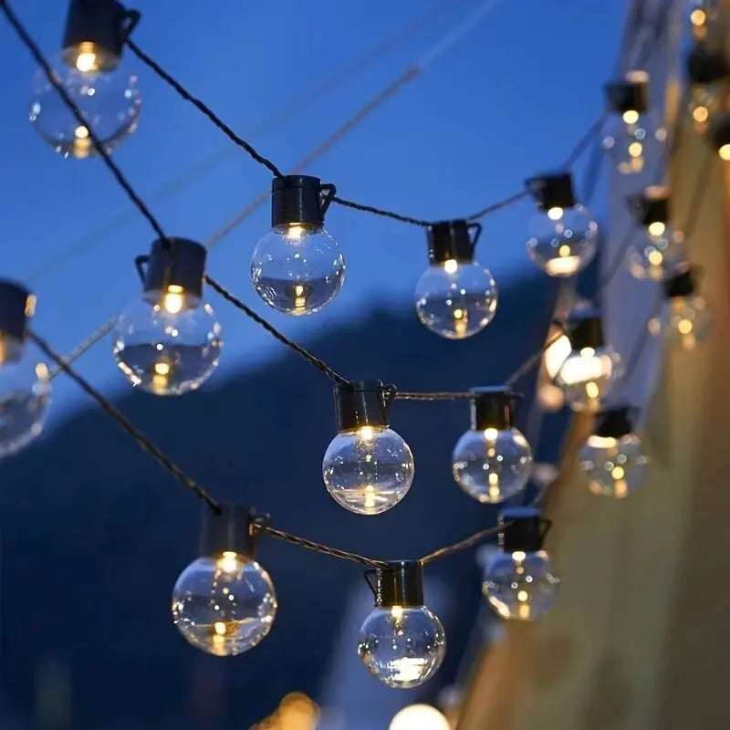 1PC Solar Transparent Ball String Lights,Outdoor Decoration Light Lamps,Hanging Lights For Garden,Yard,Patio,Balcony,Camping