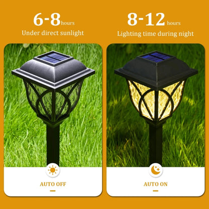 Led Solar Lawn Lights Outdoor Lamp Waterproof Warm Light Garden Courtyard for Walkway Path Villa Landscape Lights