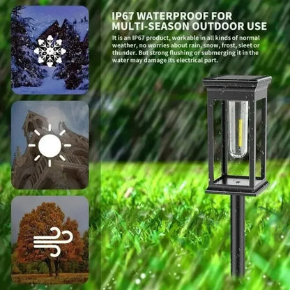 IP65 Waterproof Solar Lights 2/4/6/8 Pcs Outdoor Pathway Lights LED Garden Lighting for Patio Villa Yard Landscape Decoration