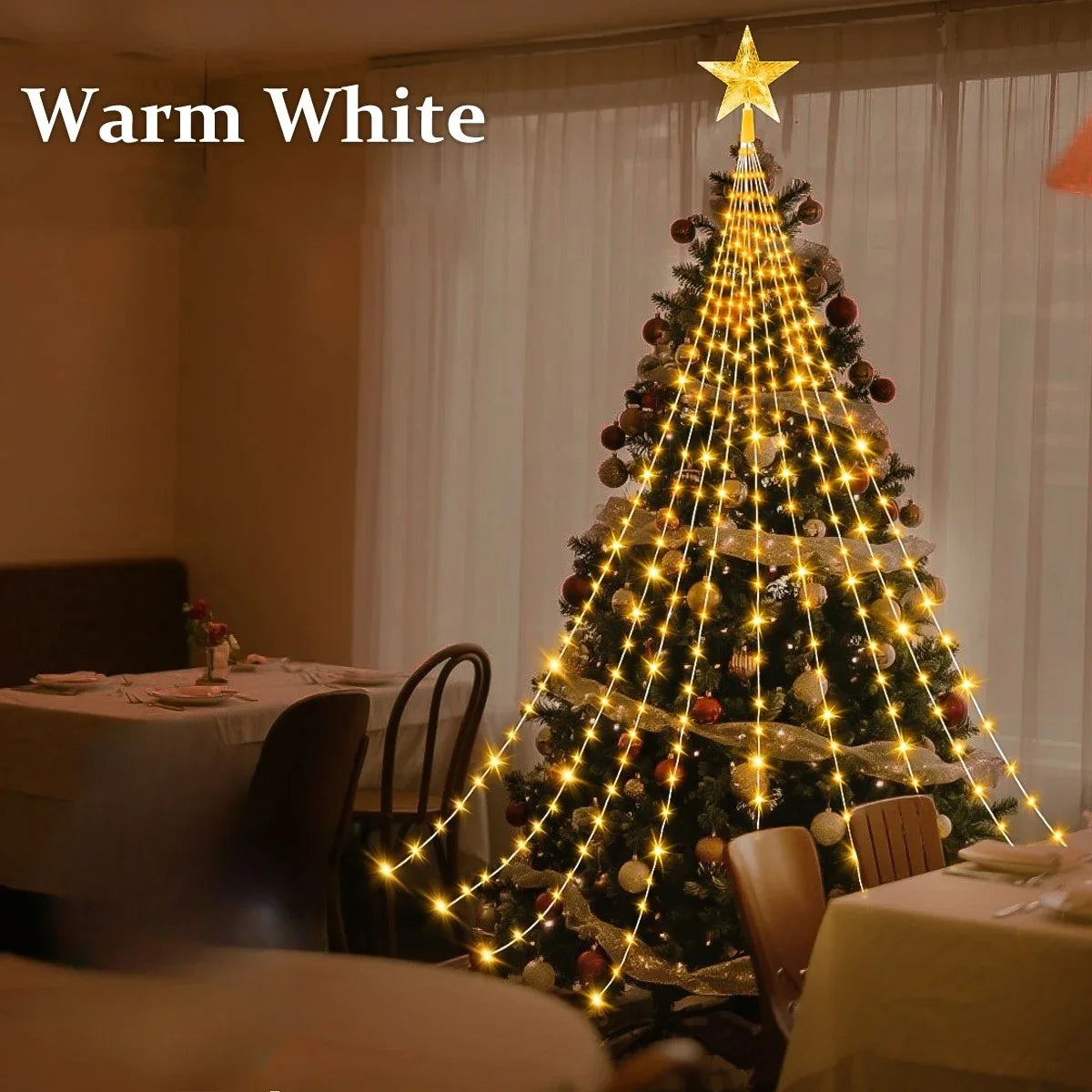 LED Outdoor Christmas Tree Decorations Lights USB 2/3M Waterproof Fairy String Lights 8 Modes Indoor Yard Wedding Party Lighting