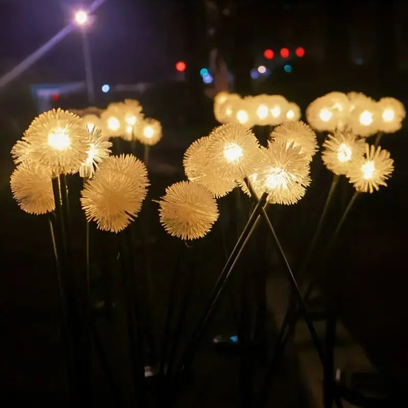 1PC Solar Dandelion Garden Light LED Lawn Lamp Outdoor Waterproof Landscape Lighting For Villa,Yard,Pathway,Balcony,Park