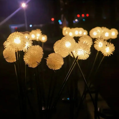 1PC Solar Dandelion Garden Light LED Lawn Lamp Outdoor Waterproof Landscape Lighting For Villa,Yard,Pathway,Balcony,Park