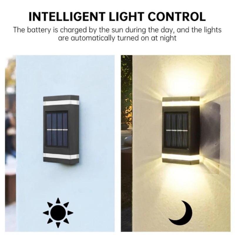 Wall Solar Light Waterproof Garden Solar LED Light for Outdoor Lighting Street Lamp Home Balcony Porch Yard Decoration