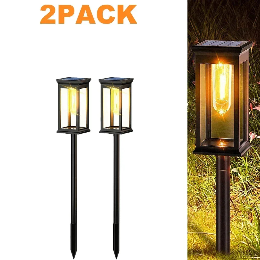 IP65 Waterproof Solar Lights 2/4/6/8 Pcs Outdoor Pathway Lights LED Garden Lighting for Patio Villa Yard Landscape Decoration