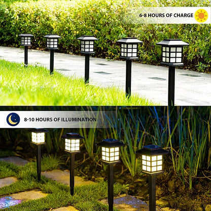 Outdoor Waterproof Solar Lights LED Solar Garden Lighting Courtyard Lawn Decorative Light Landscape Flower Pot Corridor Lantern