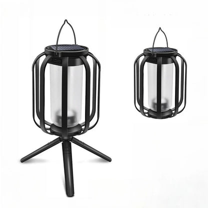 Solar Lanterns Outdoor Hanging Lights Waterproof 2 Charging Way Solar Flame Light for Outside Decorative Lantern for Christmas