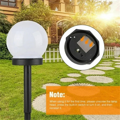 1/3/9PC Solar Powered LED Bulb Lamp Energy Light Waterproof Outdoor Garden Light Street Solar Panel Ball Lights Lawn Yard Lamp