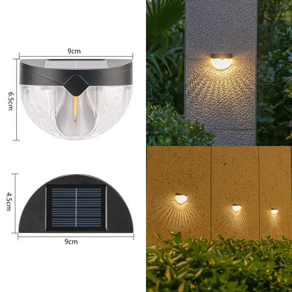 LED Solar Powered Lamp Garden Lights Outdoor Waterproof Solar Villa Balcony Stairs Fence Decorative Lighting Solar Light