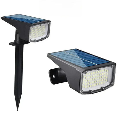 Solar Spotlight Outdoor, 180° Adjustable Waterproof & Anti - aging Ground/Wall Mount, for Garden Yard Landscape Lighting
