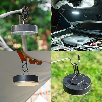 Outdoor LED Solar Lamp Rechargeable USB Portable Hanging Lamp Home Emergency Hiking Tent Multi-function Lighting Camping Lights