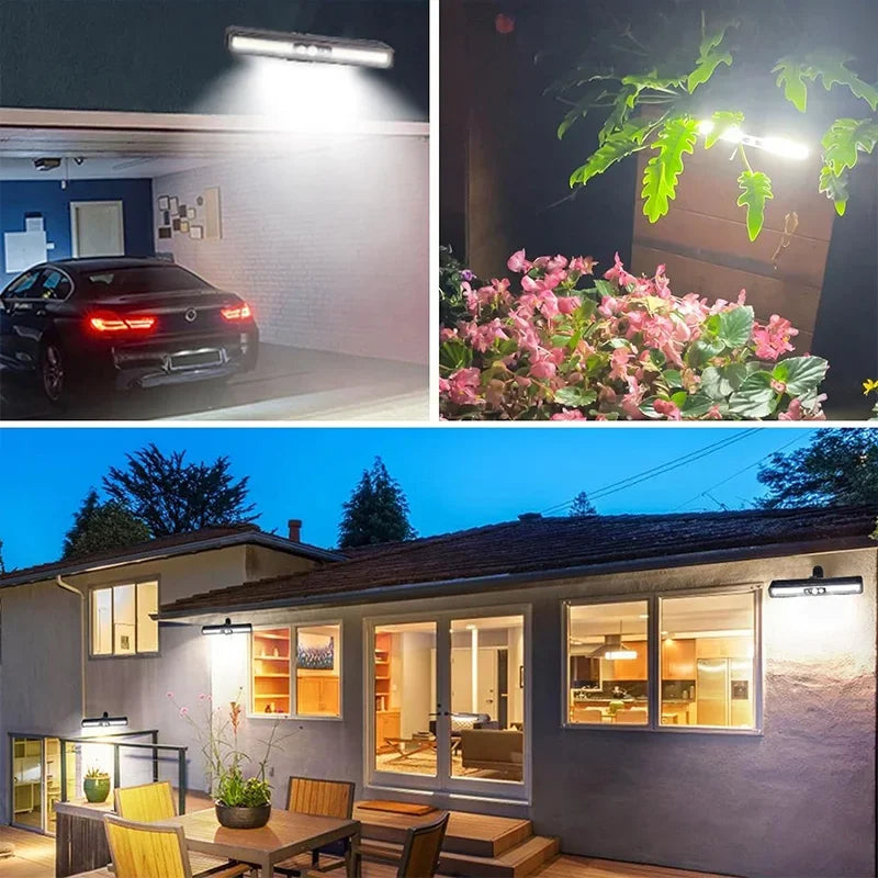 Solar Lamps for Outdoor, 2 Pack Clip-on With Motion Detector, 3 Modes Outdoor, IP65 Waterproof Garden Fence Gutter Pathway