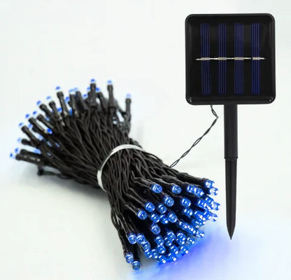 LED Outdoor Led Solar String Lights Fairy Light Solar Powered Garland Lights 8 Mode Garden Wedding Decoration Waterproof