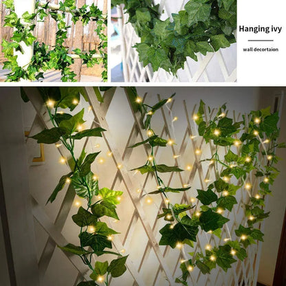 20-100 LED Solar Artificial Ivy String Light Garden Street Garland Outdoor Waterproof Fairy Lights for Party Wedding Decoration