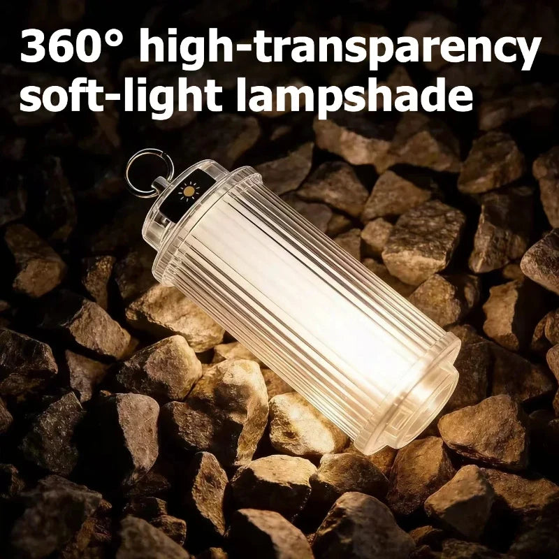 Light Type-c Rechargeable Camping Lanterns Outdoor Tent Lamp Powerful Mini LED Flashlights Camp Light