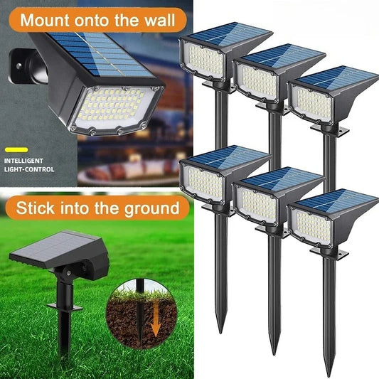 Solar Lights Outdoor Waterproof 56 LED 3 Lighting Modes Solar Powered Garden Yard Solar Lamp for Outside Landscape 8/6/4/2/1PCS