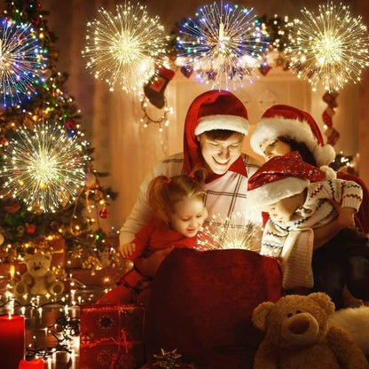 Solar Hanging Type Firework Lights 360/450/540 LEDs 8 Modes Copper Wire Hanging Fairy Lights for Yard Patio Tent Party Xmas