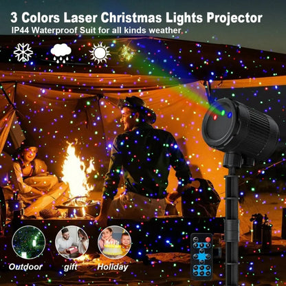 Firefly Laser Projection Light with Remote Control Outdoor Waterproof for Scenic Spots Courtyards Lawns Party Decoration Lights