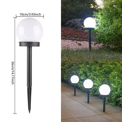 Solar Lights for Outdoor Sphere, Pack of 6 LED Garden Light, Waterproof Lamp, for Patio, Walkways, Yard, Garden Decoration
