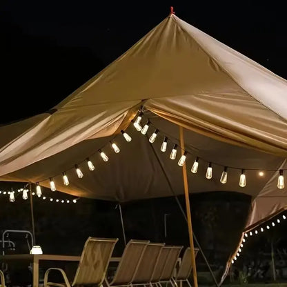 1PC Solar Bulbs String Lights,Outdoor Waterproof Fairy Lights,Garden,Terrace,Balcony,Camping,Party Retro Decoration Garden Lamps