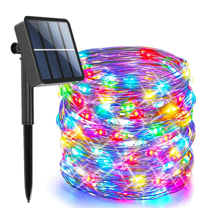 Solar LED String Lights Outdoor Waterproof Festoon Garden Decor Christmas Fairy Garland String Lights