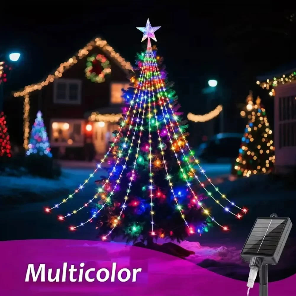 LED Outdoor Christmas Tree Decorations Lights USB 2/3M Waterproof Fairy String Lights 8 Modes Indoor Yard Wedding Party Lighting