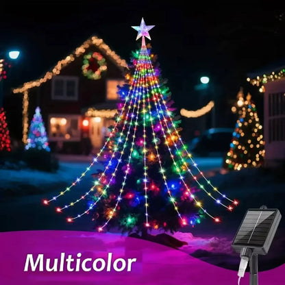 LED Outdoor Christmas Tree Decorations Lights USB 2/3M Waterproof Fairy String Lights 8 Modes Indoor Yard Wedding Party Lighting