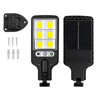 3 Light Modes 108/120COB Sensor Street Lamp Outdoor Waterproof Security Solar Lamps for Garden Patio Path Remote Control Light